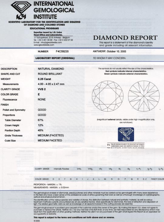Foto 9 - Diamant, IGI, 0.25ct VVS2 River Hochfeines Weiss, D5610