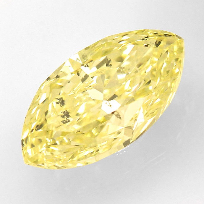 Foto 2 - Zitronen Diamantnavette 1,13ct Natural Fancy Yellow IGI, D6649