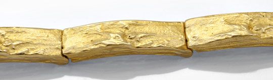 Foto 2 - Glieder Armband Rohgold Design Scharniere Gelbgold, K2037