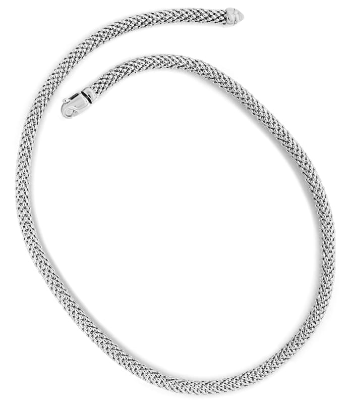 Foto 3 - Halskette und Armband im Himbeer Muster in 18K Weißgold, K3163