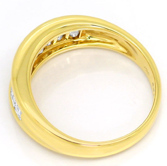 Foto 3 - Gelbgold-Ring mit 1,22 Carat Diamant Baguetten 14K Gold, S4862