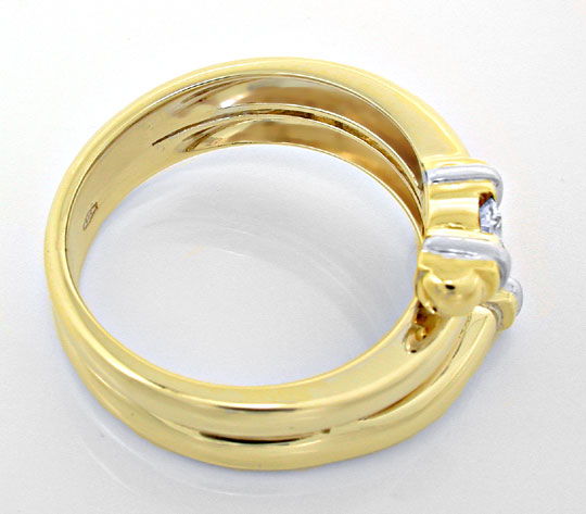 Foto 3 - Top Designer-Diamant-Ring 14K/585 Zweifarbig, S8873